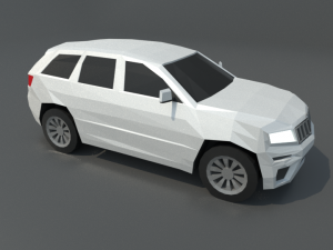 jeep grand cherokee 2019 lowpoly 3D 模型