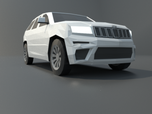 jeep grand cherokee 2019 lowpoly 3D 模型