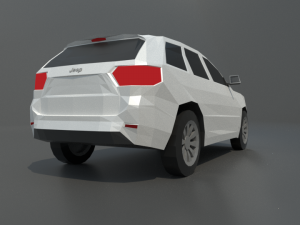 jeep grand cherokee 2019 lowpoly 3D 模型
