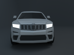 jeep grand cherokee 2019 lowpoly 3D 模型