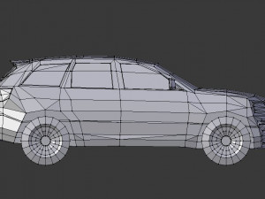 jeep grand cherokee 2019 lowpoly 3D 模型