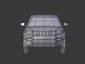jeep grand cherokee 2019 lowpoly 3D 模型