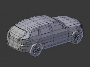 jeep grand cherokee 2019 lowpoly 3D 模型