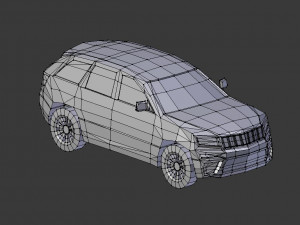 jeep grand cherokee 2019 lowpoly 3D 模型