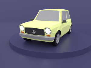 autobianchi lowpoly 3D Model