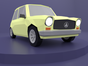 autobianchi lowpoly 3D Model