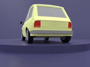 autobianchi lowpoly 3D Model