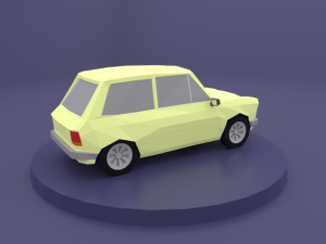 autobianchi lowpoly 3D Model