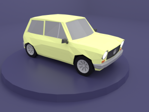 autobianchi lowpoly 3D Model