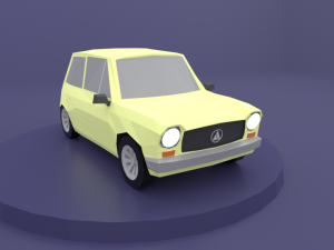 autobianchi lowpoly 3D Model