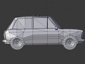 autobianchi lowpoly 3D Model
