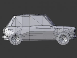 autobianchi lowpoly 3D Model