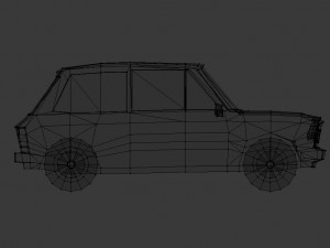 autobianchi lowpoly 3D Model