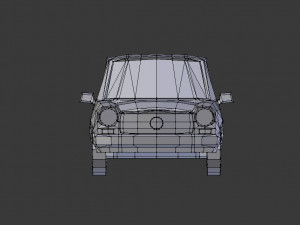 autobianchi lowpoly 3D Model