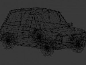 autobianchi lowpoly 3D Model
