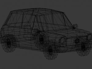 autobianchi lowpoly 3D Model