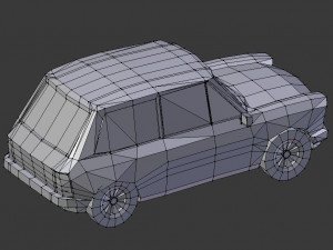 autobianchi lowpoly 3D Model