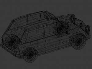 autobianchi lowpoly 3D Model