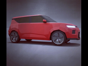kia soul 2020 lowpoly Modelo 3D