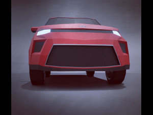 kia soul 2020 lowpoly Modelo 3D