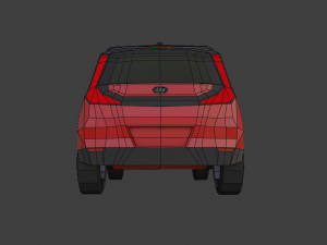 kia soul 2020 lowpoly Modelo 3D
