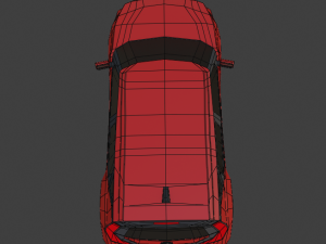 kia soul 2020 lowpoly Modelo 3D