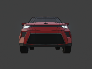 kia soul 2020 lowpoly Modelo 3D