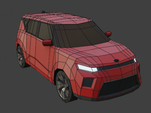 10 low poly cars collection Model 3D