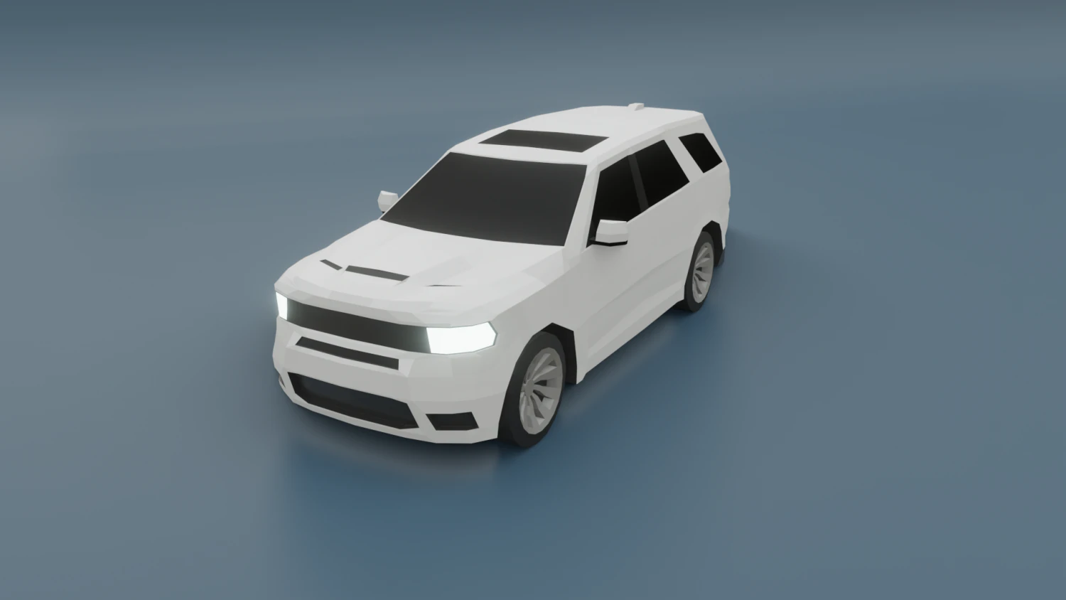dodge durango 3d low poly model 3D Model .c4d .max .obj .3ds .fbx .stl .blend 