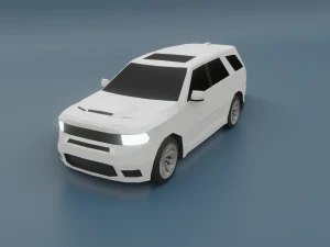 dodge durango 3d modelo low poly Modelo 3D