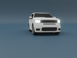 dodge durango 3d low poly model 3D 模型