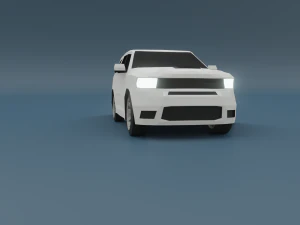dodge durango 3d low poly model 3D Model