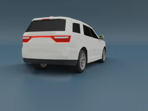 dodge durango 3d low poly model 3D Model
