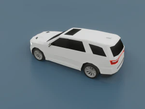 dodge durango 3d low poly model 3D Model