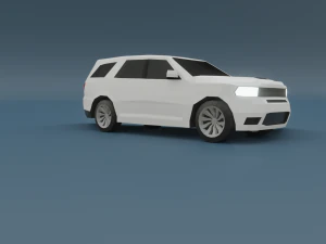 dodge durango 3d low poly model 3D Model