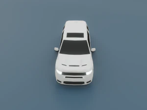 dodge durango 3d low poly model 3D Model