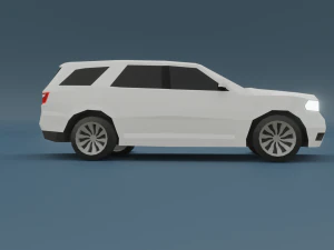 dodge durango 3d low poly model 3D Model