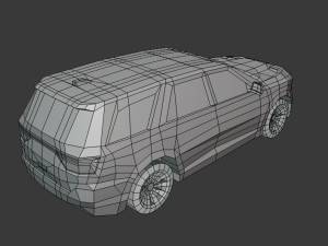 dodge durango 3d low poly model 3D 模型
