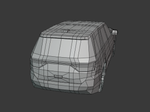 dodge durango 3d low poly model 3D 模型