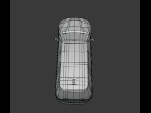 dodge durango 3d low poly model 3D Model