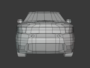 dodge durango 3d low poly model 3D 模型