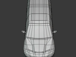 dodge durango 3d low poly model 3D Model