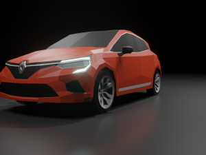 renault clio 2020 lowpoly Model 3D