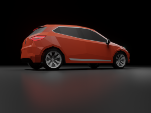 renault clio 2020 lowpoly Model 3D