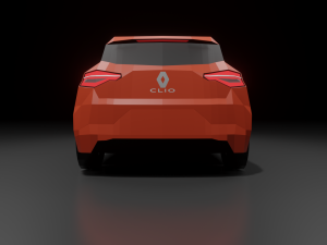 renault clio 2020 lowpoly Model 3D