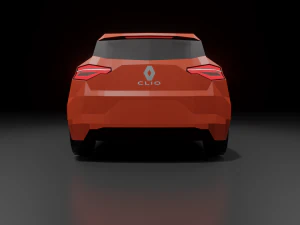 renault clio 2020 lowpoly 3D Model