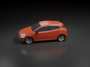 renault clio 2020 lowpoly Model 3D