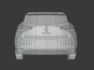 renault clio 2020 lowpoly Model 3D
