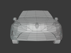 renault clio 2020 lowpoly Model 3D