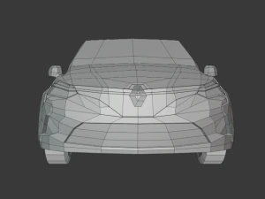 renault clio 2020 lowpoly 3D Model